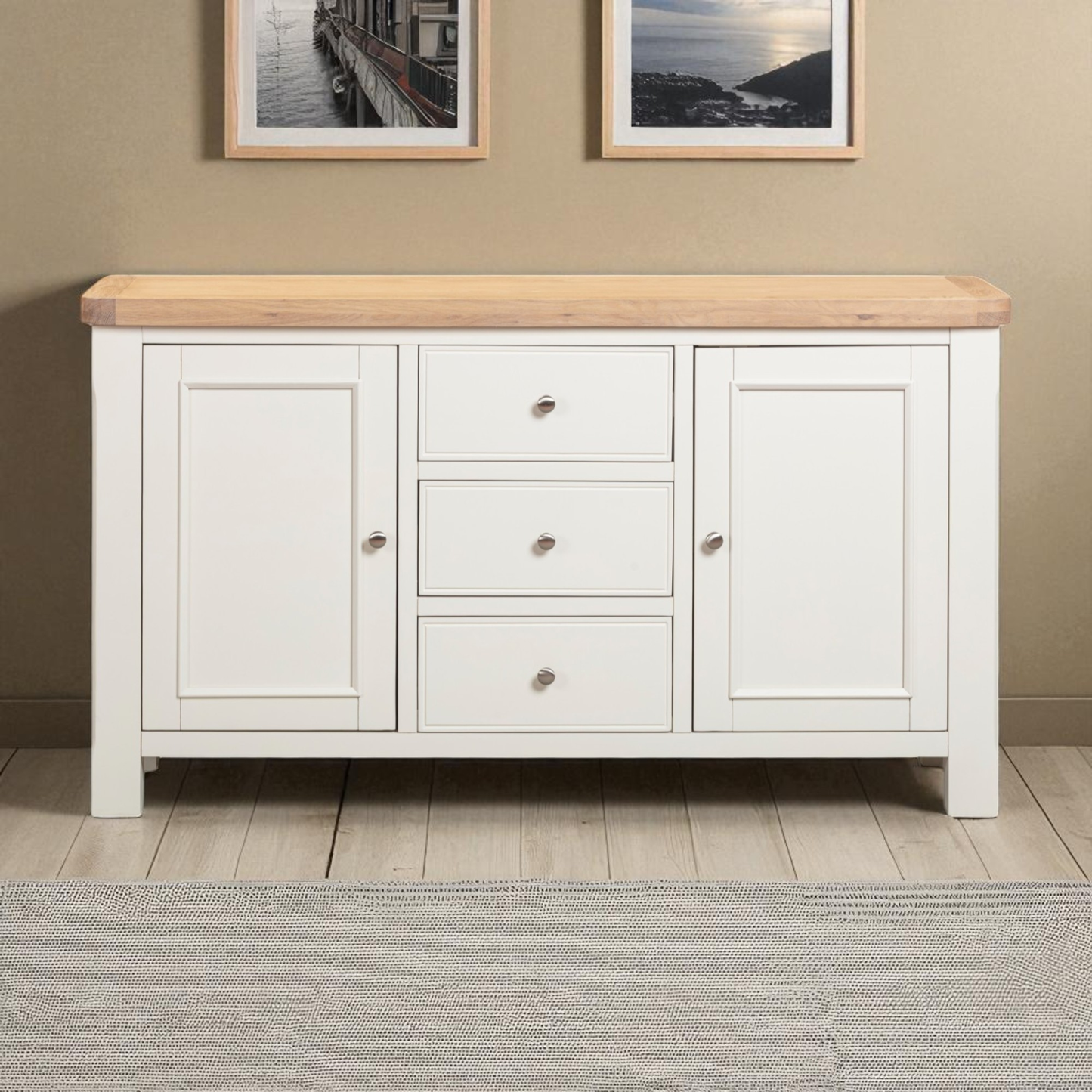 Chester Off-White 3 Door Sideboard