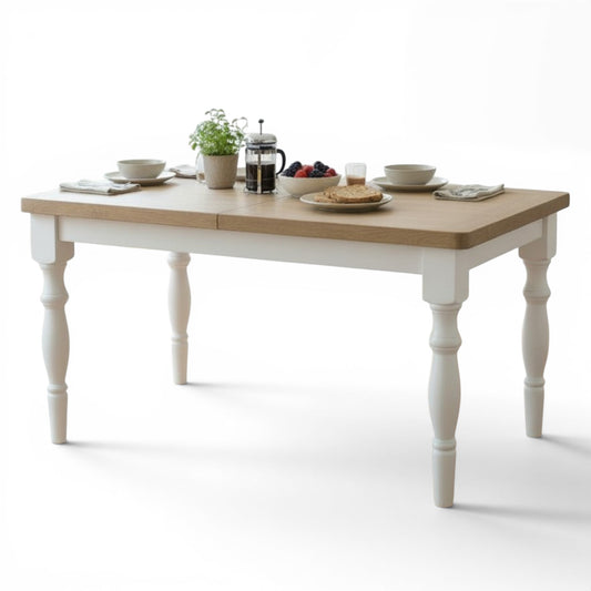 Chester Off-White Extending Dining Table