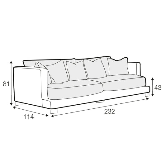 Colorado 3 Seater Sofa - Pieces For Places