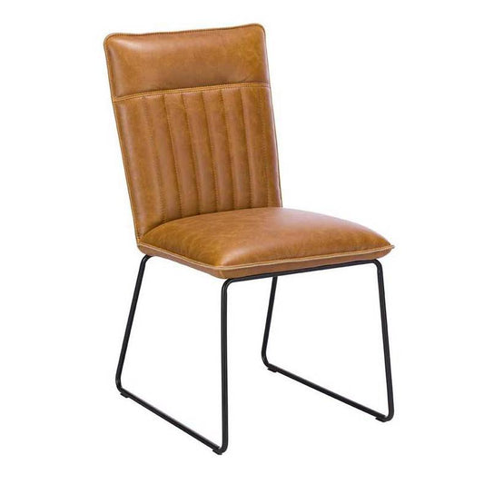 Colt Tan PU Leather Dining Chair - Pieces For Places