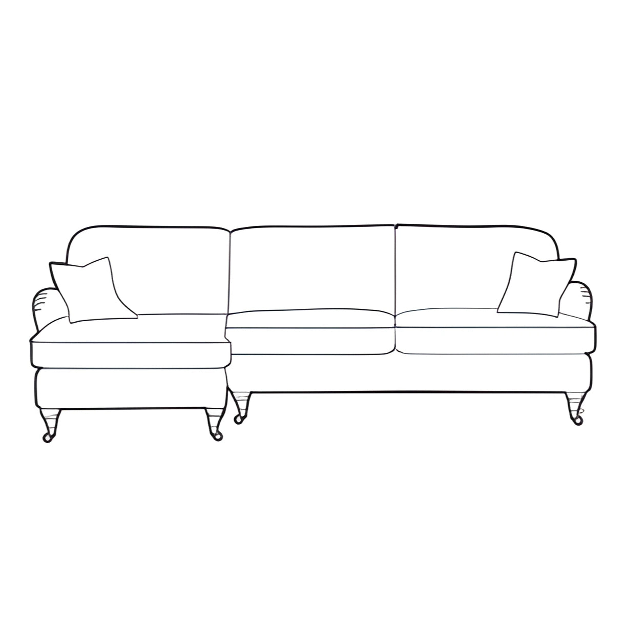 George Corner Chaise Sofa - Pieces For Places