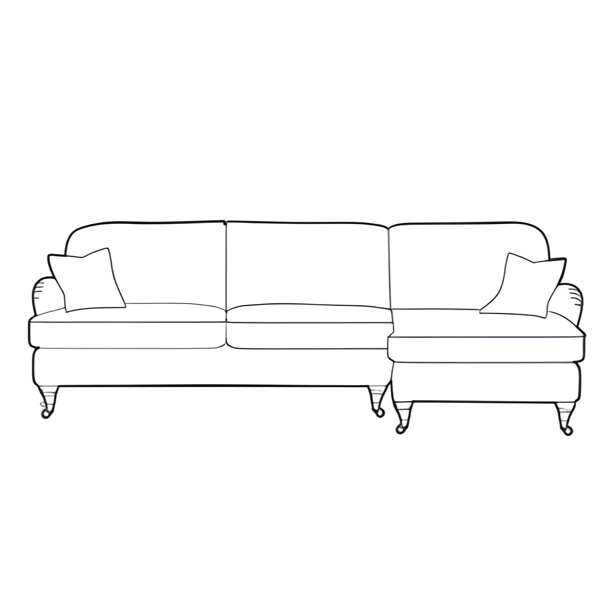 George Corner Chaise Sofa - Pieces For Places