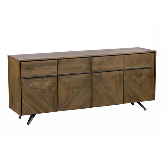 Henderson Oak 4 Door Sideboard - Pieces For Places