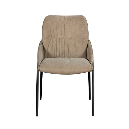 Jackson Taupe PU Leather Dining Chair