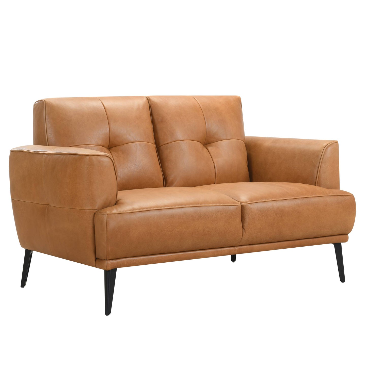 Jia 2 Seater Tan Leather Sofa