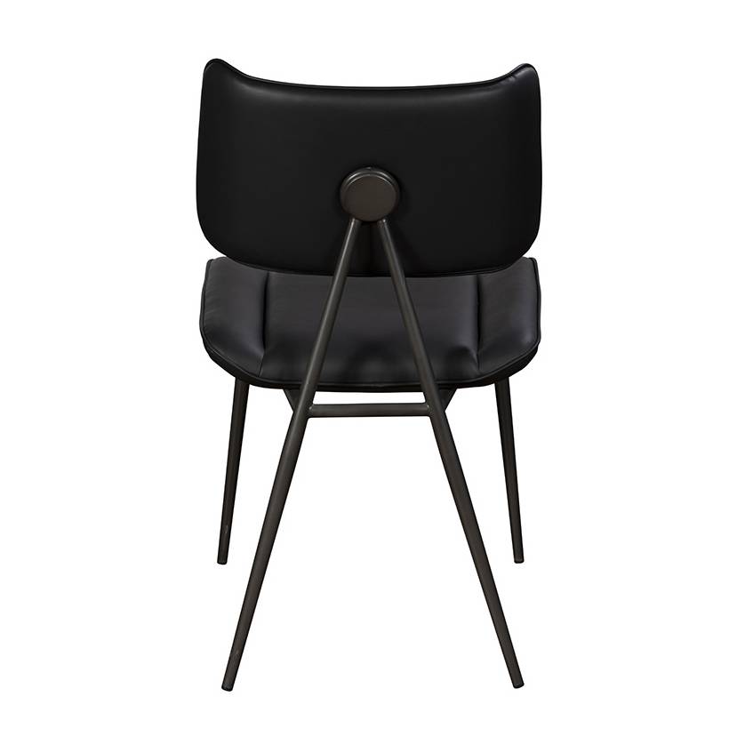 Josk Black PU Leather Dining Chair - Pieces For Places