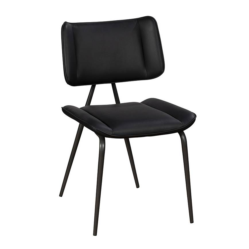 Josk Black PU Leather Dining Chair - Pieces For Places