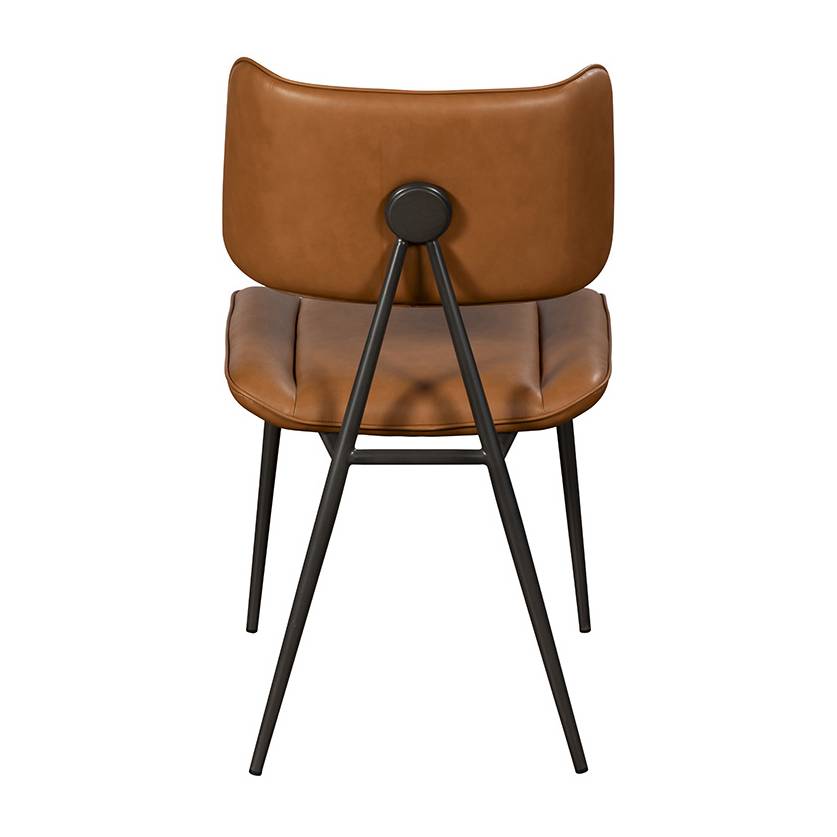 Josk Cognac PU Leather Dining Chair - Pieces For Places