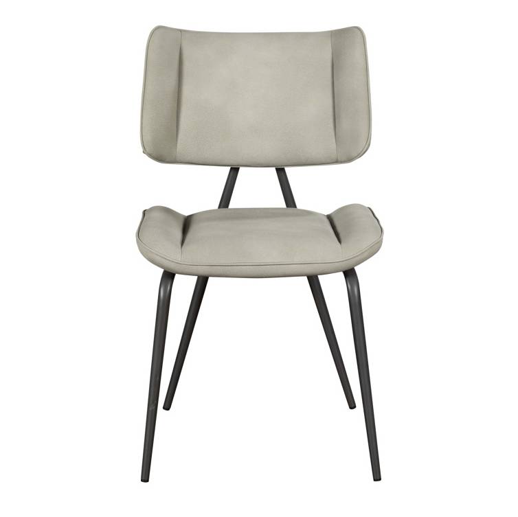 Josk Misty Grey PU Leather Dining Chair - Pieces For Places
