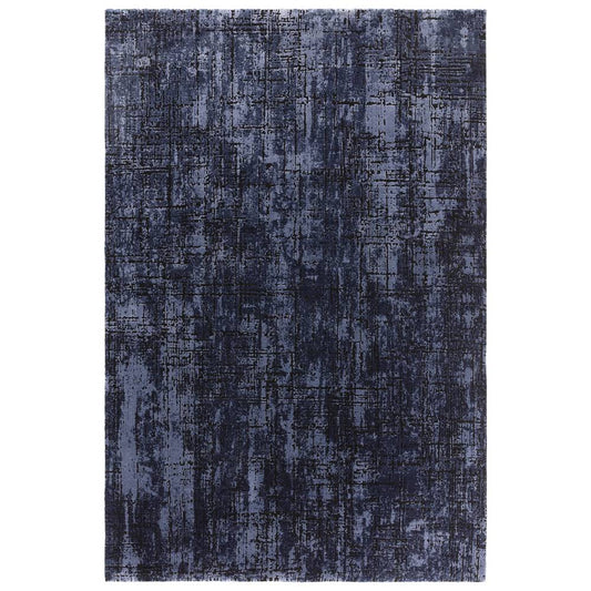 Abstract Navy Kuza Rug - 240cm x 340cm