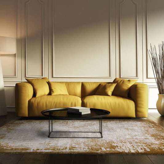 Border Gold Kuza Rug - 240cm x 340cm