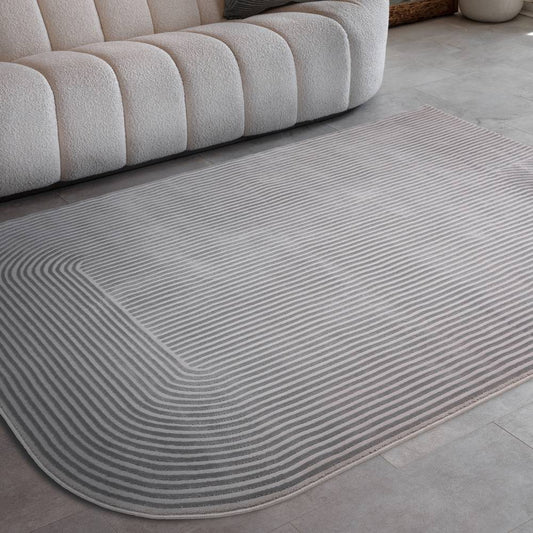 Shape Silver / Grey Kuza Rug - 120cm x 170cm