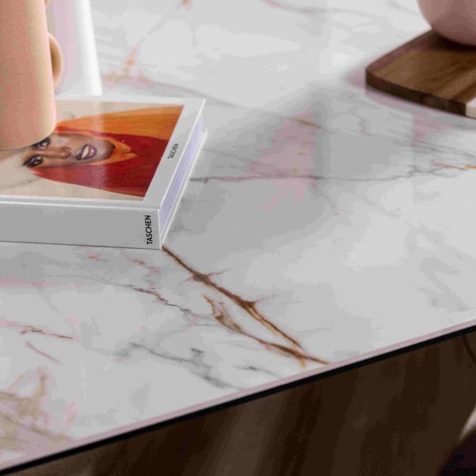 Lena 180-240cm Extending Ceramic Glass Dining Table - Pieces For Places