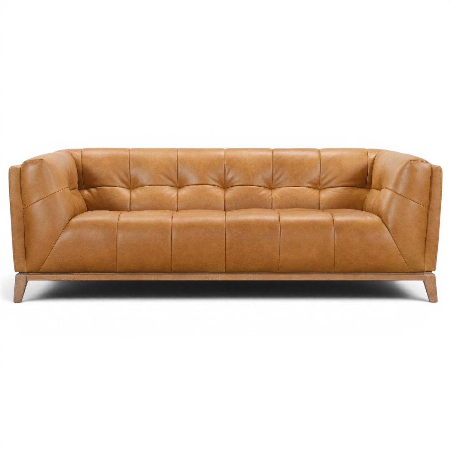 Leo Tan Leather - 3 Seater Sofa