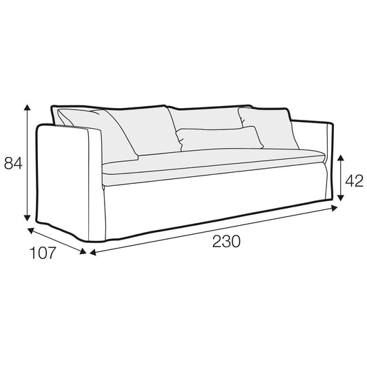 Lill 3 Seater Sofa - Pieces For Places