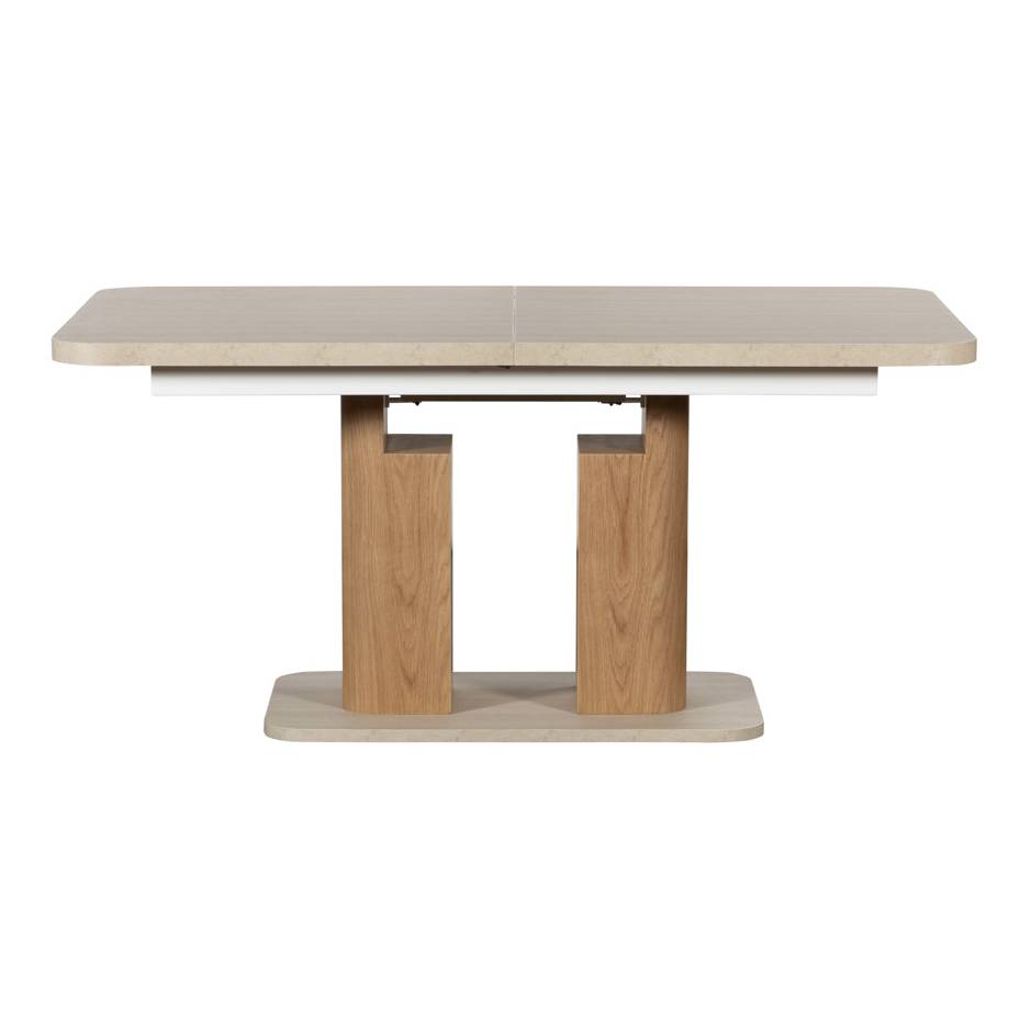 Lola 160/200cm Extending Dining Table & Oak Base - Pieces For Places