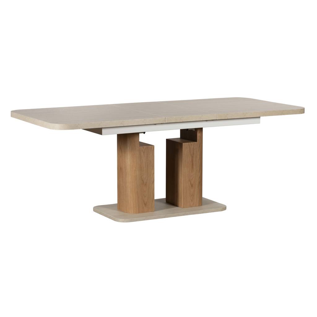 Lola 160/200cm Extending Dining Table & Oak Base - Pieces For Places