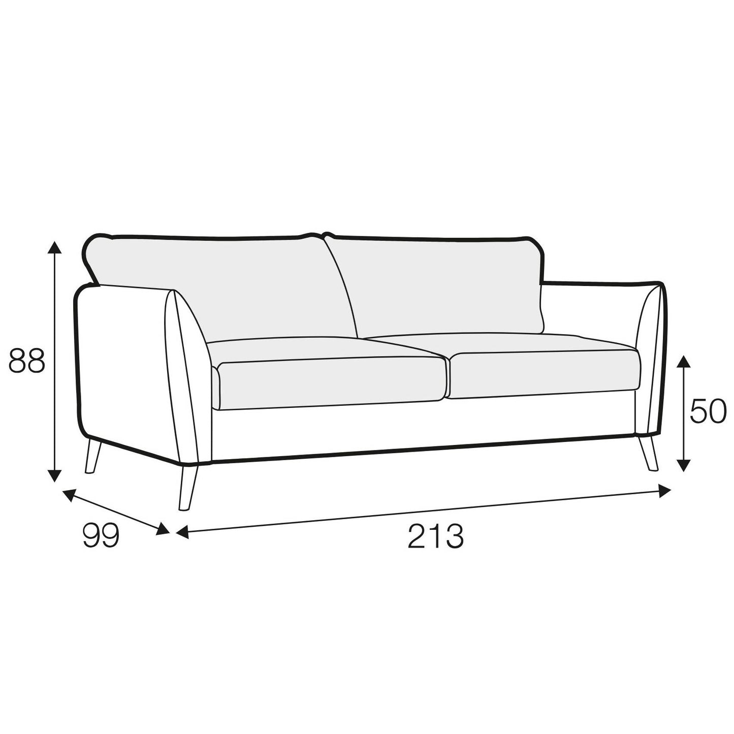 Lucy - 4 Seater Sofa Bed - Pieces For Places