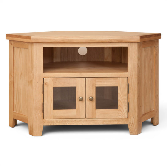 Marlowe Natural Oak Glazed TV Unit
