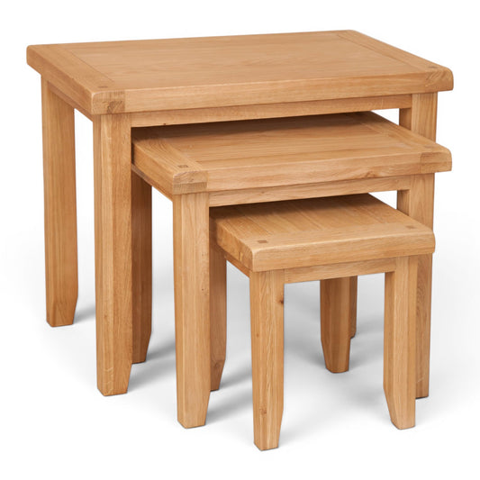Marlowe Natural Oak Nest of Tables