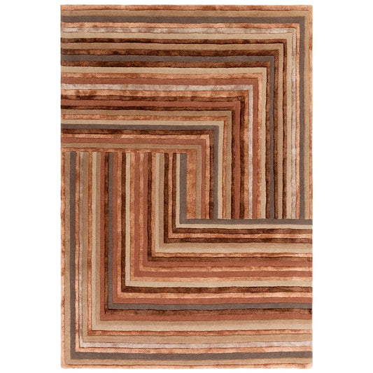 80 Network Terracotta Matrix Rug - 200cm x 300cm