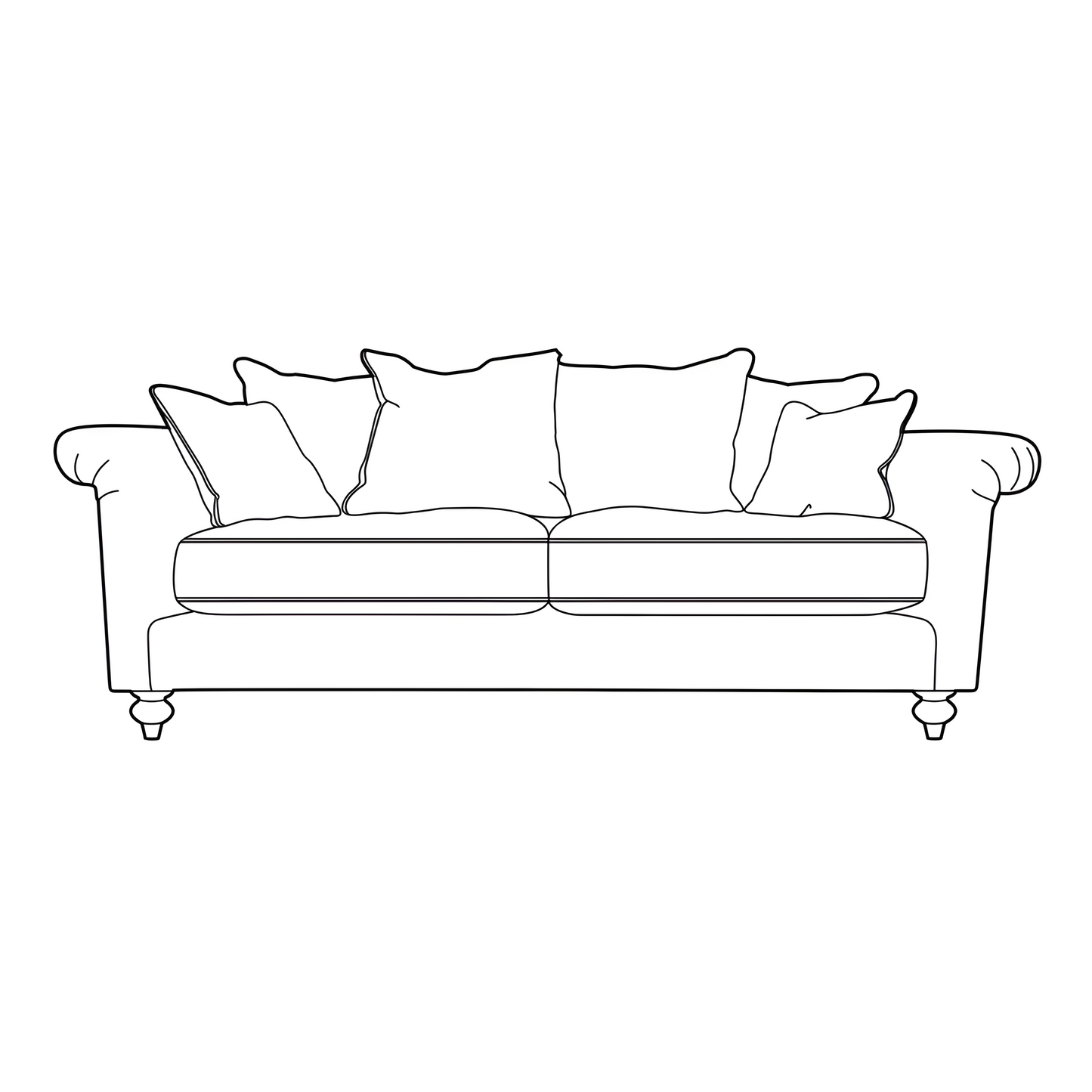 Merlot Large Sofa - Pieces For Places
