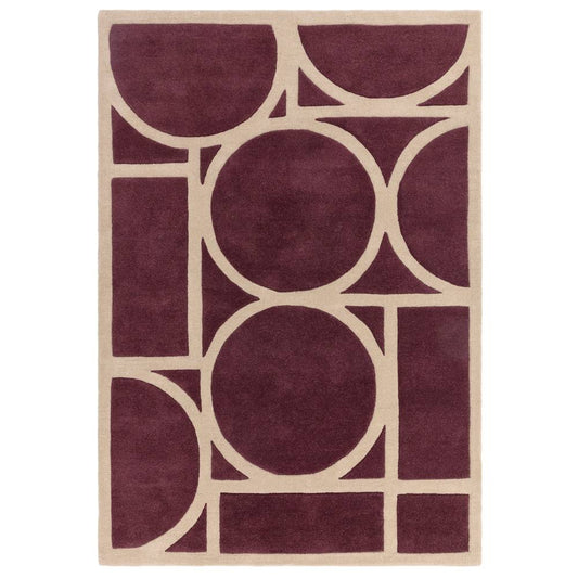 Plum Metro Rug - 200cm x 290cm