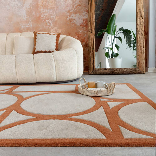 Rust Metro Rug - 200cm x 290cm