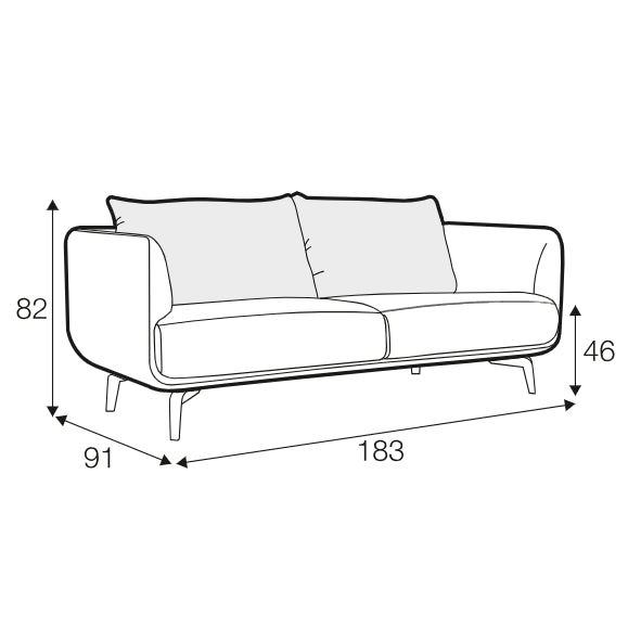 Moa 2 Seater Sofa - Pieces For Places