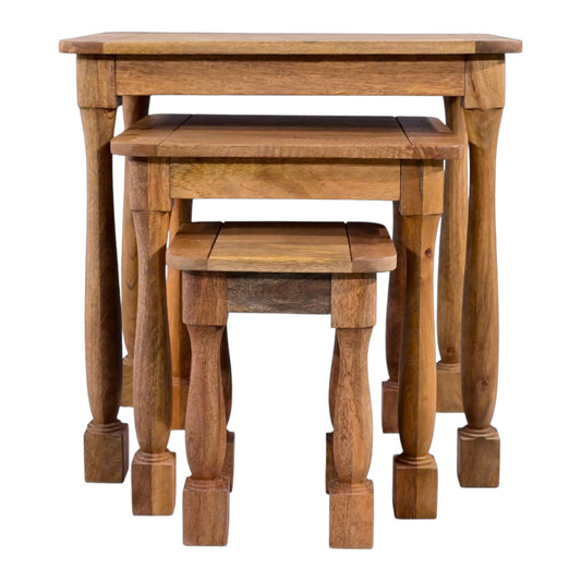 Natalia Mango Wood Nest of Tables