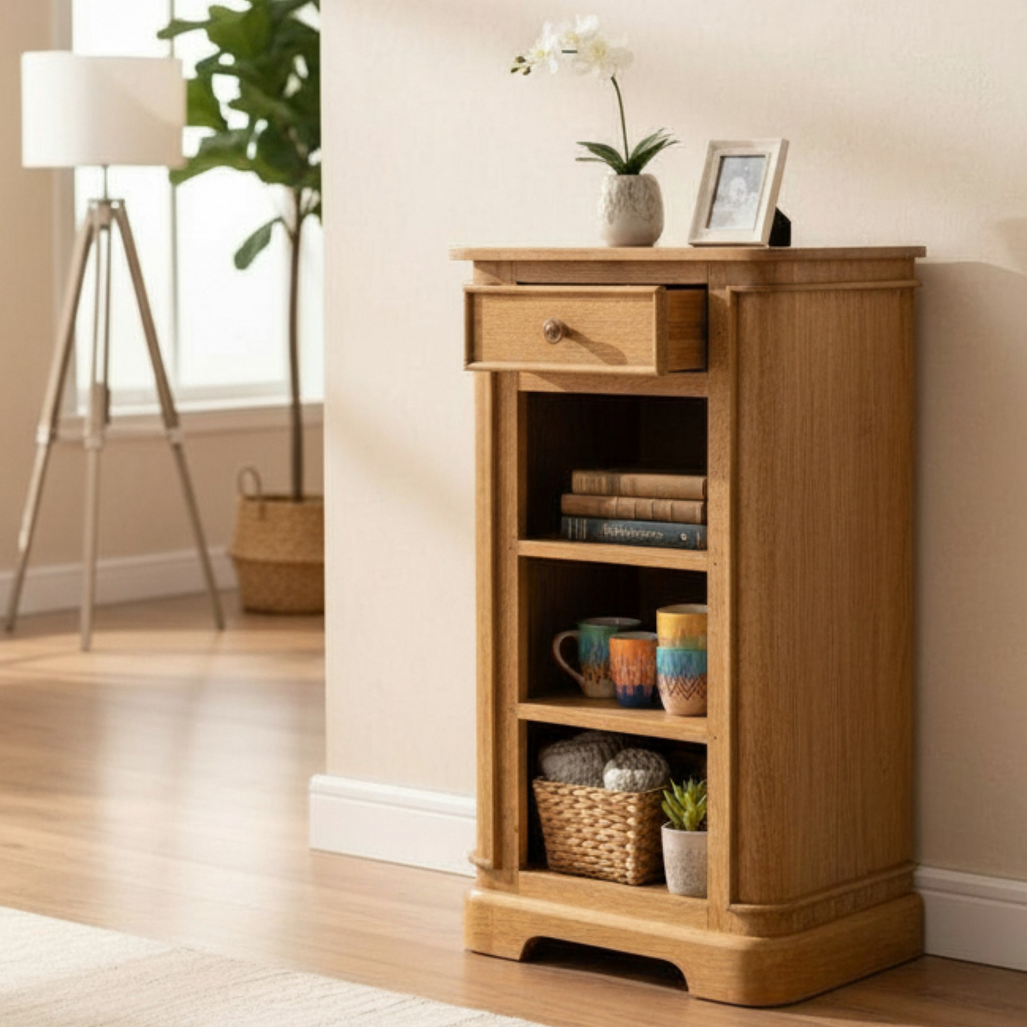 Natalia Mango Wood Small Bookcase