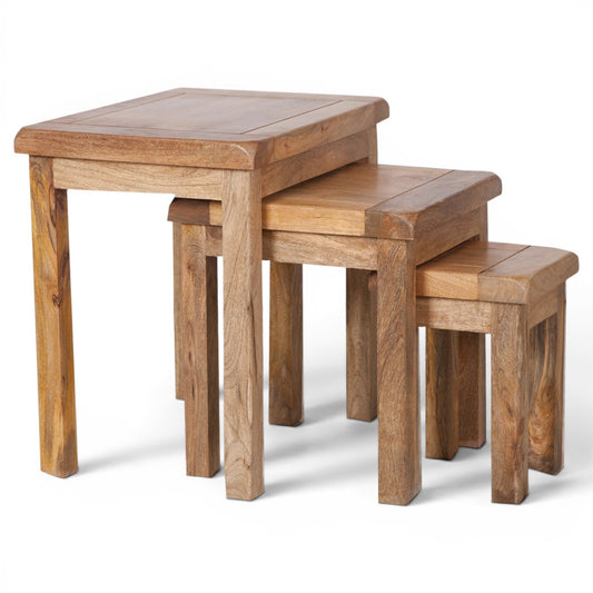 Olda Mango Wood Nest of Tables