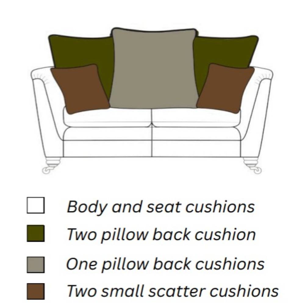 Origin 2 Seater Pillow Back Sofa - Pieces For Places