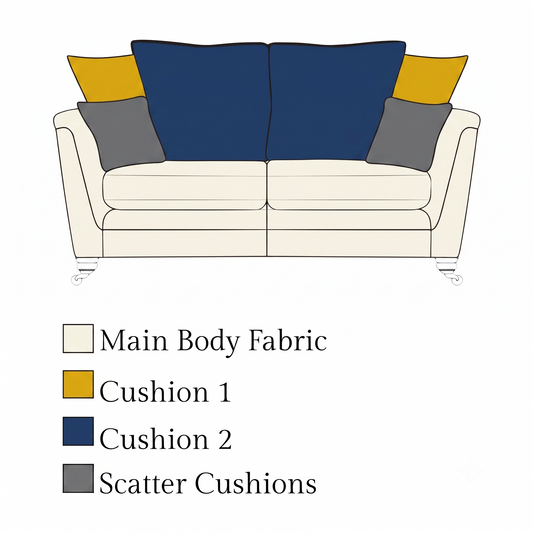Origin 3 Seater Pillow Back Sofa