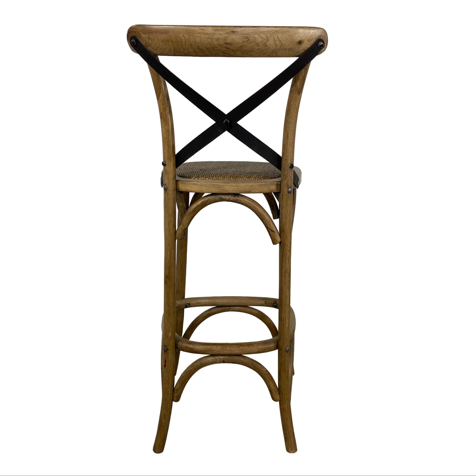 Oyster Oak Cross Back Barstool - Pieces For Places