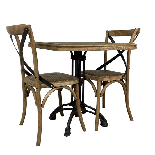Oyster Oak Cross Back Dining Chair - Pieces For Places