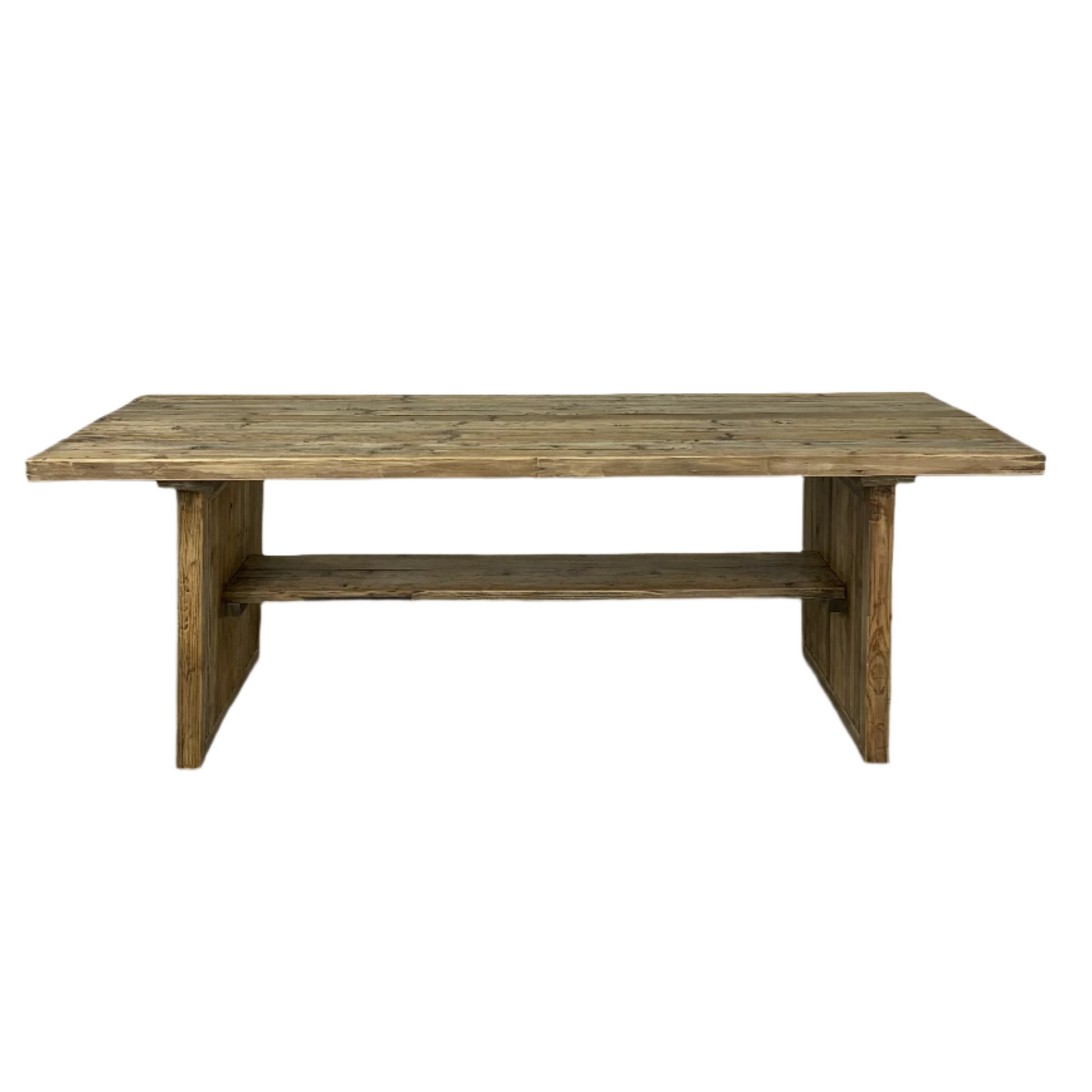 Oyster Reclaimed Pine 220cm Dining Table & Chairs - Pieces For Places