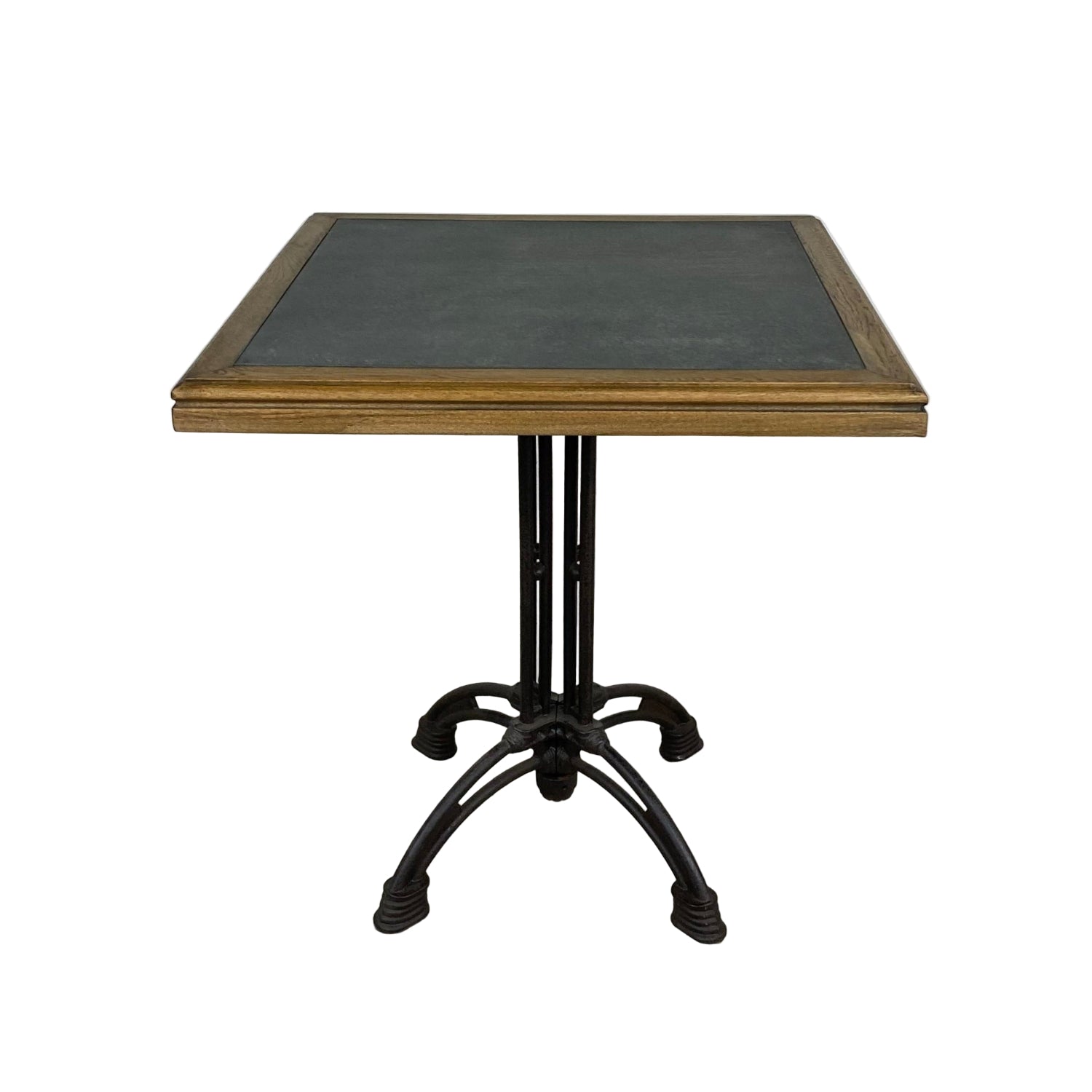 Oyster Square Table with Zinc Top - Pieces For Places