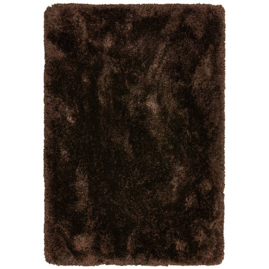 Dark Chocolate Plush Rug - 200cm x 300cm