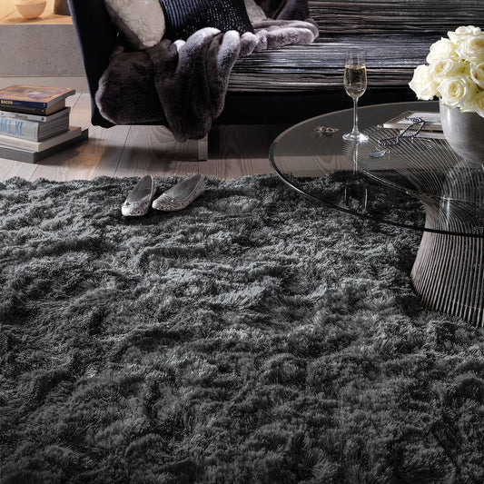 Slate Plush Rug - 200cm x 300cm