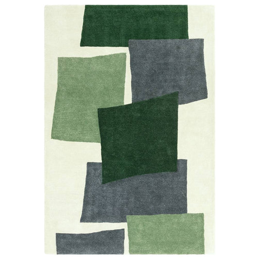 12 Papercut Green Romy Rug - 200cm x 290cm