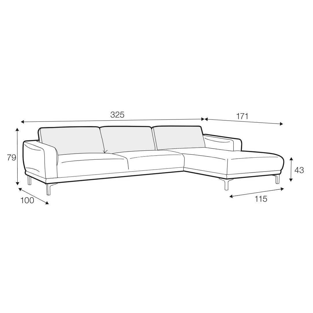 Edvin Set 2 Corner Chaise Sofa - Pieces For Places