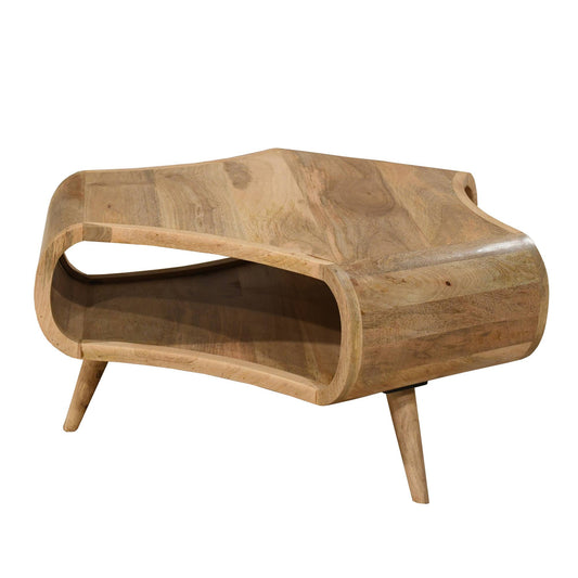 Sharif Mango Wood Hex Large Coffee Table - Pieces For Places