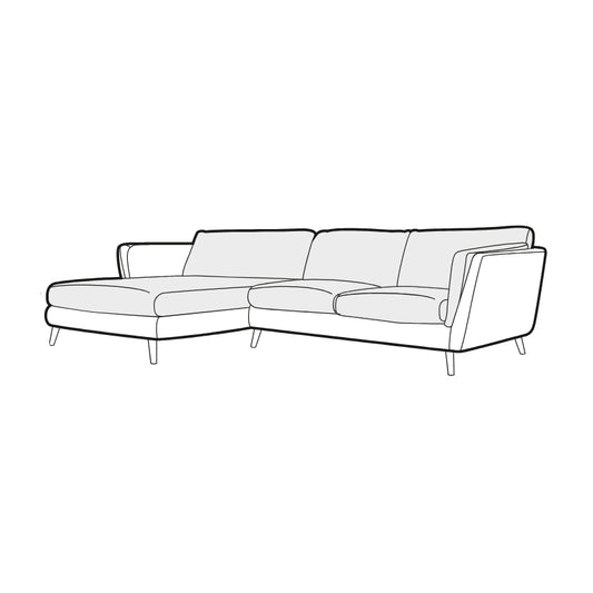 Nova - 3 Seater Chaise - Set 1 - Pieces For Places