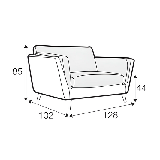 Nova - Wide Armchair - Pieces For Places