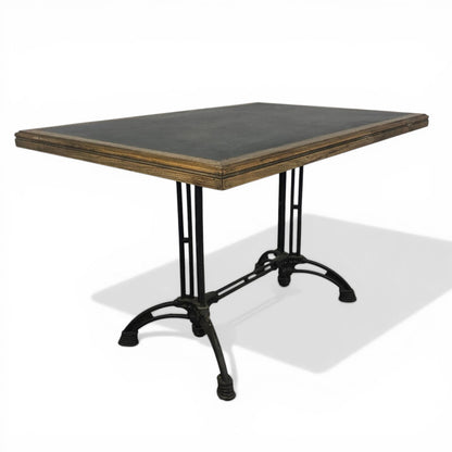 Oyster Rectangle Table with Zinc Top