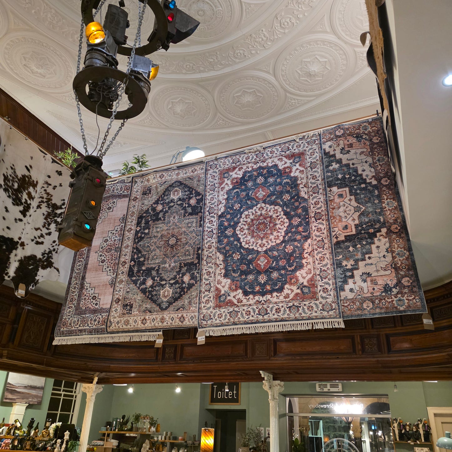 Persian Style Navy & Teal Medallion Rug