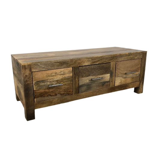 Boxy Mango 3 Drawer Coffee Table - Pieces For Places