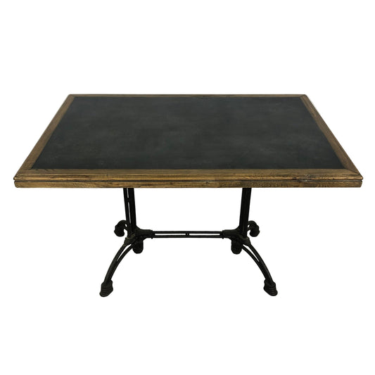 Oyster Rectangle Table with Zinc Top - Pieces For Places