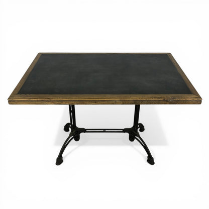 Oyster Rectangle Table with Zinc Top